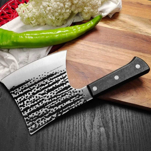 Heavy Duty Full Tang Butcher Cleaver Knife Axe Shape for Bones Cut