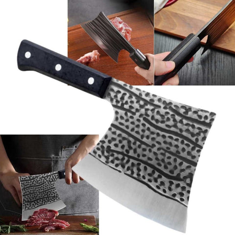 Heavy Duty Full Tang Butcher Cleaver Knife Axe Shape for Bones Cut