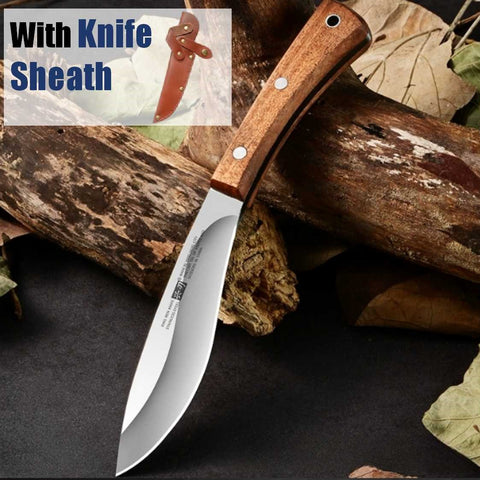 Stainless Steel Blade Outdoor Camping Knife with Knife Sheath