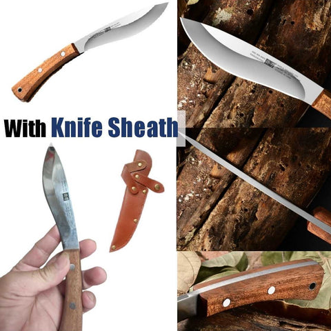 Stainless Steel Blade Outdoor Camping Knife with Knife Sheath