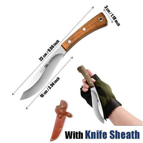 Stainless Steel Blade Outdoor Camping Knife with Knife Sheath
