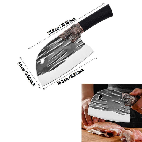 Heavy-Duty Meat Cleaver Forged Bone Chopping Knife