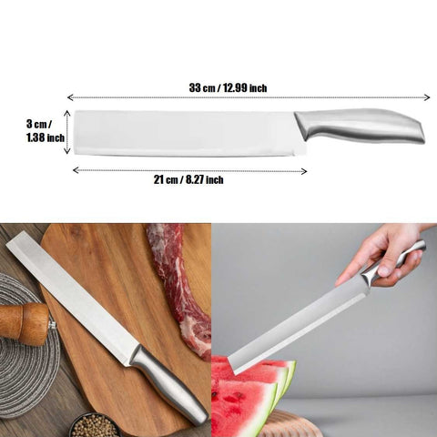 Heavy Duty Stainless Steel Carving Knife for Roasts, Meats, Fruits, Vegetable