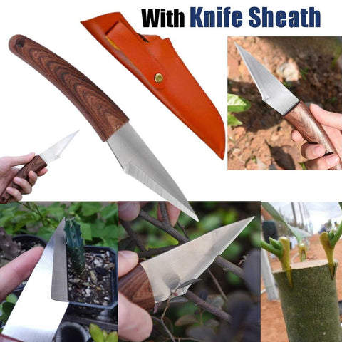 Heavey Duty Garden Grafting Knife with Knife Sheath for Versatile Gardening