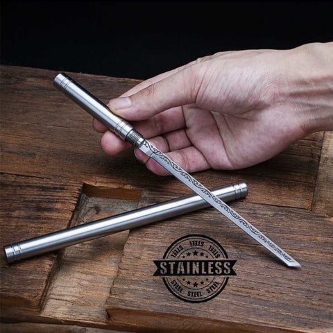 Creative Portable Stick Fruit Knife with Sheath Compact Blade Home Outdoor