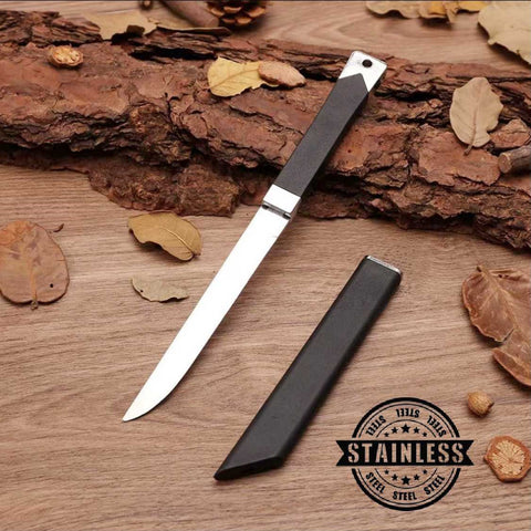 Sharp Stainless Steel Blade Compact Outdoor Knife