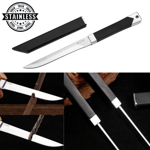 Sharp Stainless Steel Blade Compact Outdoor Knife