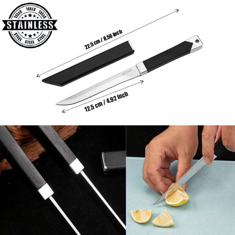 Sharp Stainless Steel Blade Compact Outdoor Knife