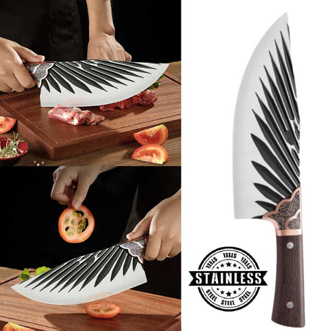Forged Stainless Steel Kitchen Cleaver for Effortless Chopping and Slicing