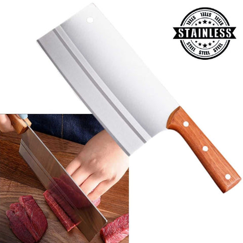 Stainless Steel Kitchen Chef Cleaver Knife Lightweight Sharp Slicing Knife