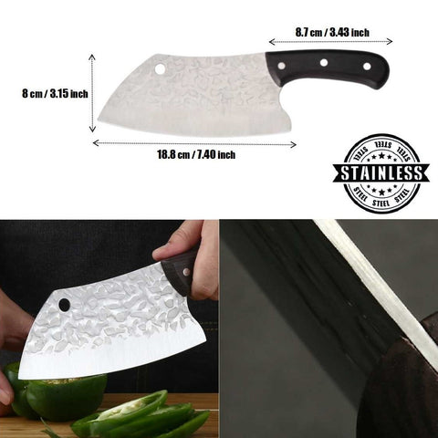 Durable Stainless Steel Kitchen Slicing Cleaver Knife