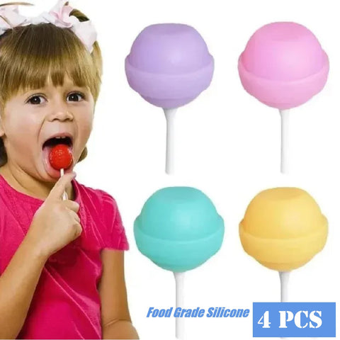 4Pcs Ice Ball Cube Moulds Popsicle Ice Cream Lollipop Maker Moulds