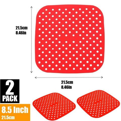 Air Fryer Oven Liners Silicone Mats Baking Basket Bowl Accessories-8.5 inch