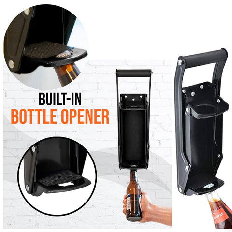 Heavy Duty Wall Mounted Can Crusher Recycle Bin Beer Can