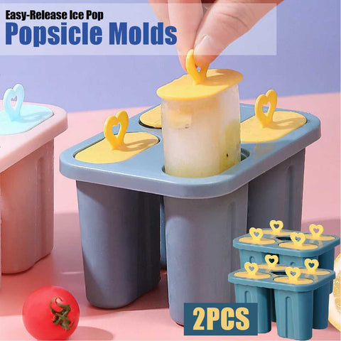 2Pack Ice Cream Popsicle Frozen Ice Cube Ball Moulds Ice Pop