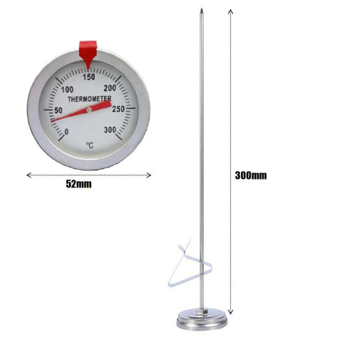 30cm Stainless Steel Cooking Digital Thermometer Probe Portable