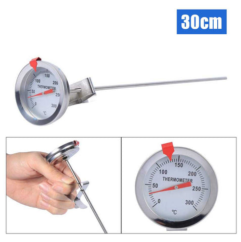 30cm Stainless Steel Cooking Digital Thermometer Probe Portable