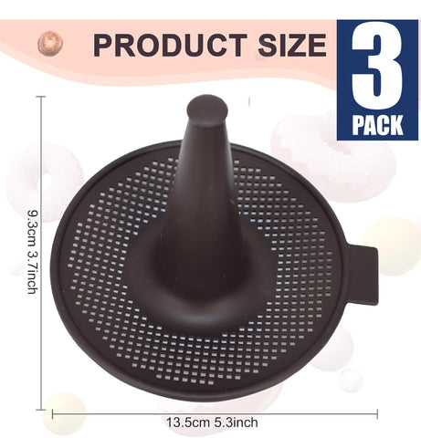 3Pack Silicone Donut Molds Doughnut Moulds Bagels Baking Tray