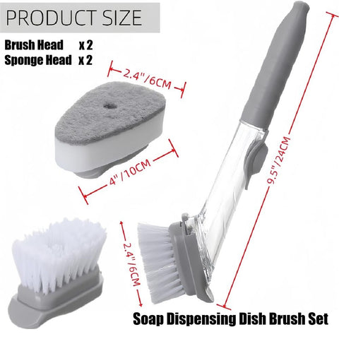 Heavy Duty 5Pcs Cleaning Scrubber Brush Sponge Dishwasher Cleaning Tools