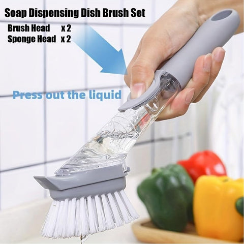 Heavy Duty 5Pcs Cleaning Scrubber Brush Sponge Dishwasher Cleaning Tools