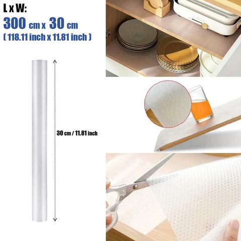EVA Cabinet Drawer Liner Mat Table Non-Slip Waterproof Sheet 30 cm x 3 m