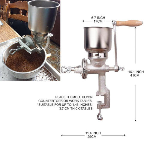 Grain Mill Iron Wondermill Food Grain Grinder Corn Grinder Coffee Wheat