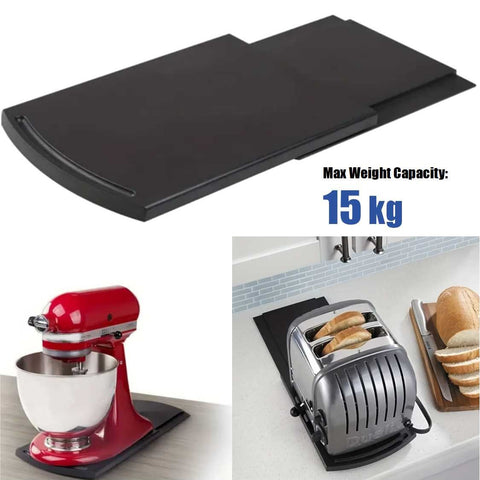 Kitchen Caddy Sliding Tray Compatible With Coffee Maker Blenders Air Fryer