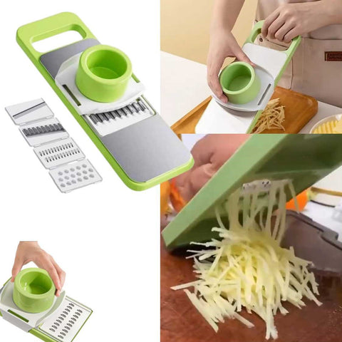 5-in-1 Multi-Purpose Vegetable Slicer Grater Versatile Cutter for Veggies