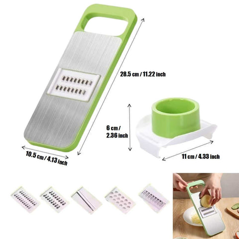 5-in-1 Multi-Purpose Vegetable Slicer Grater Versatile Cutter for Veggies