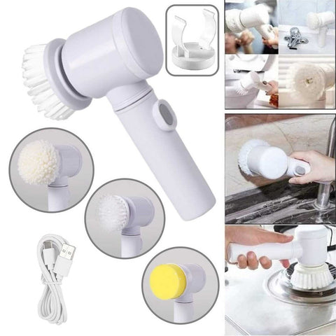 Rechargeable Cordless Electric Rotary Scrubber Cleaning Brush Scrubber Polisher Kits