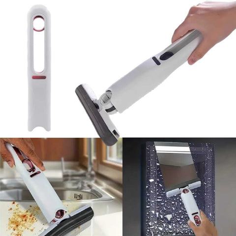 Portable Mini Sponge Mop Self-Squeeze No-Hand Wash Multi-Use Cleaning Tool