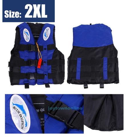 Life Jacket Unisex Adult Life Jacket with Adjustable Fit Buckles - XXL Size