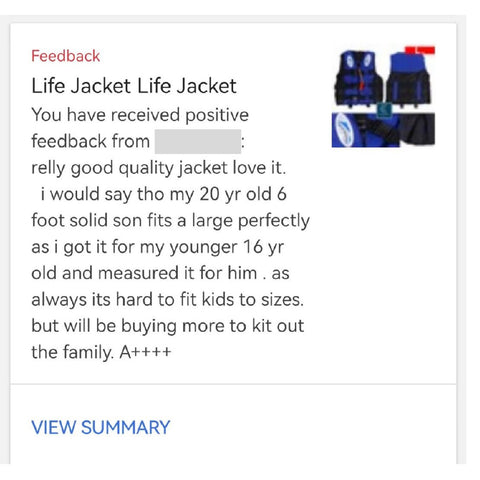 Life Jacket Kids Swim Vest Children Life Jacket adjustable buckles - M Size