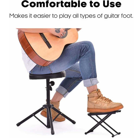 Classical Acoustic Electric Guitar Holder Rack Stand Accessories Foot Stool