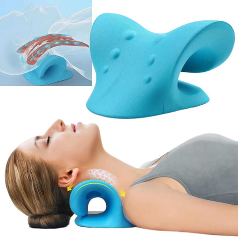 Neck and Shoulder Relaxer Chiropractic Pillow Neck Stretcher