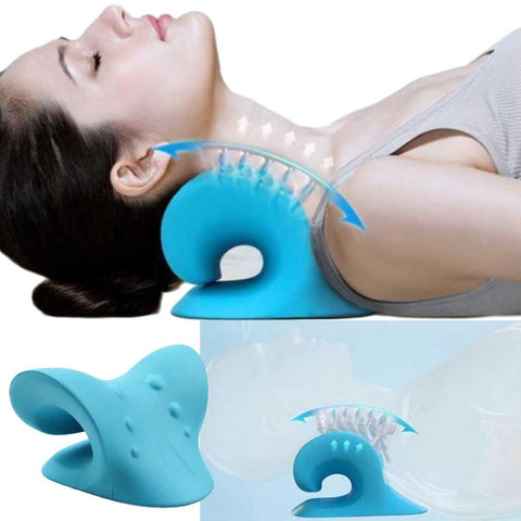 Neck and Shoulder Relaxer Chiropractic Pillow Neck Stretcher