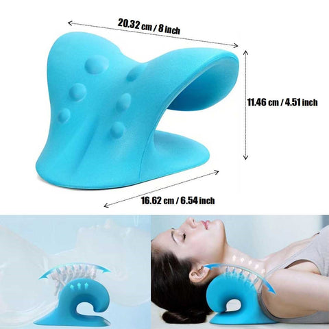 Neck and Shoulder Relaxer Chiropractic Pillow Neck Stretcher