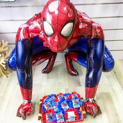Kids' Birthday Party Decoration 3Pcs 3D Spiderman Ironman Batman Balloons