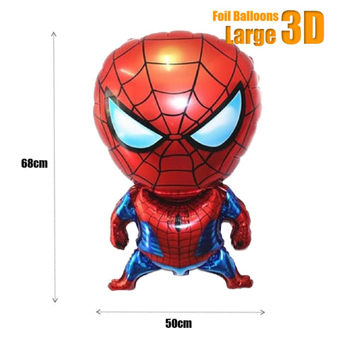 Kids' Birthday Party Decoration Large 3D Avengers Spiderman Party Set Balloons