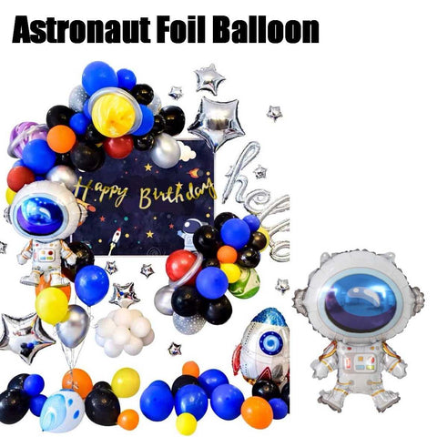2Pcs Party Decoration Balloon - Astronaut Foil Balloon - Medium