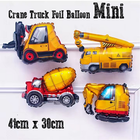 Party Decoration Balloon - Foil Balloon - Mini Crane Truck