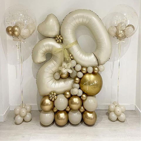 Party Decoration Balloon - 40 Inch Cream #1