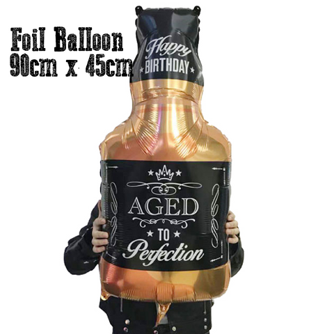 Party Decoration Balloon Large Foil Balloon - Whiskey Bottle