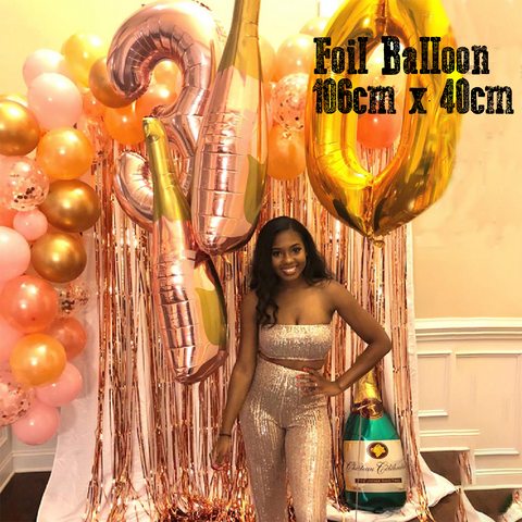 Party Decoration Balloon Large Foil Balloon - Blank Bottle