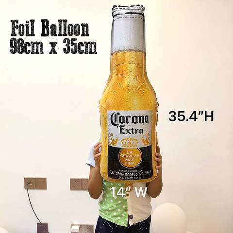 Party Decoration Balloon Large Foil Balloon - Corona Beer Bottle