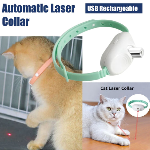 Rechargeable Laser Collar Toy for Cats Cat Laser Toy