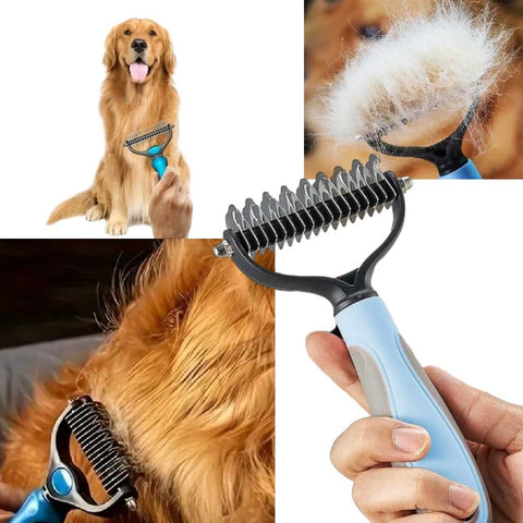 Professional Pet Dog Cat Hair Grooming Brush Fur Shedding Comb Trimmer Tool