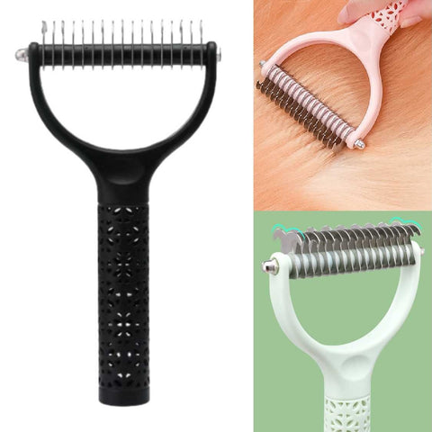 Professional Pet Dog Cat Hair Grooming Brush Fur Shedding Comb Trimmer Tool