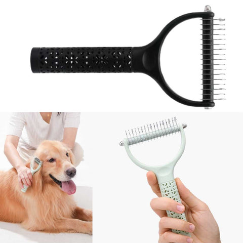 Professional Pet Dog Cat Hair Grooming Brush Fur Shedding Comb Trimmer Tool
