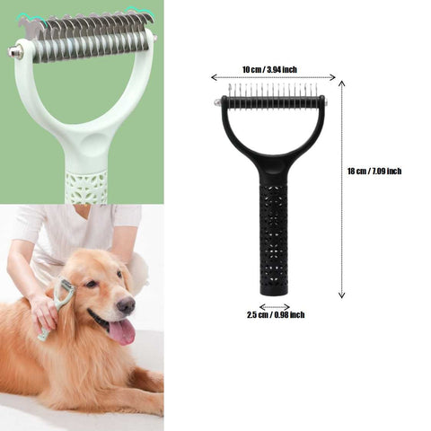 Professional Pet Dog Cat Hair Grooming Brush Fur Shedding Comb Trimmer Tool
